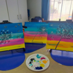 Learn to paint, NDIS support, painting for beginners, creative beginnings, art for beginners, painting class Adelaide. Sip and Paint Adelaide Paint and Sip Adelaide
